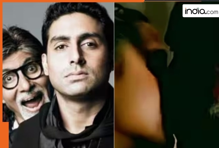 Amitabh Bachchan once kissed an actress who was rumoured to marry Abhishek Bachchan, she was 36-years younger than Big B, her name is...