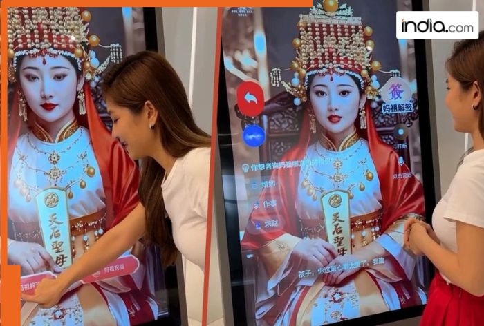 This Goddess can actually talk to worshippers, has an Identity card, and addresses their concerns; temple is located at...
