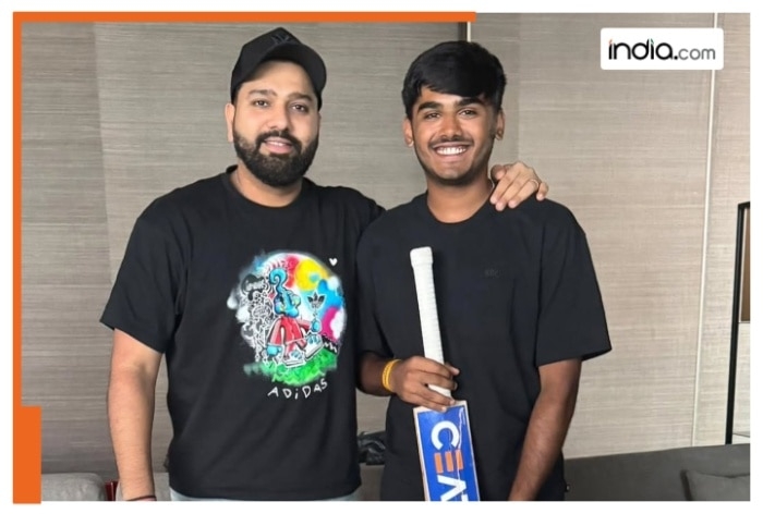 Ayush Mhatre receives signed bat from Rohit Sharma ahead of U-19 England tour