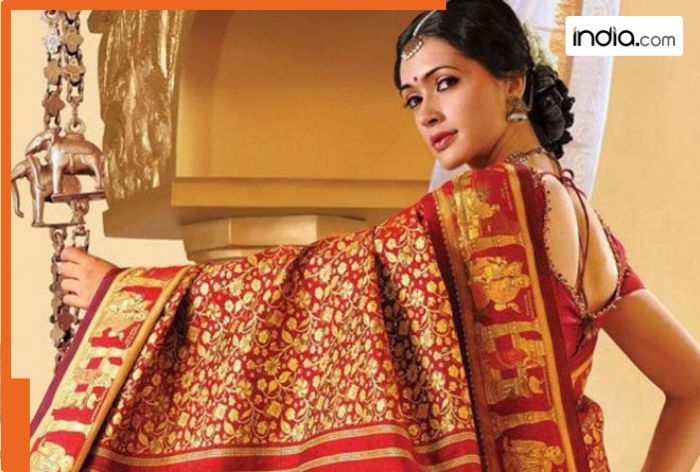 World's most expensive saree took 1.5 years to make, it is adorned with gold, diamonds and rubies, has a connection with Raja Ravi Varma, it is worth Rs…