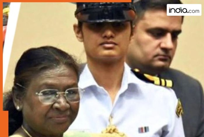 Meet Yashasvi Solanki, first woman navy officer to become President Droupadi Murmu's....