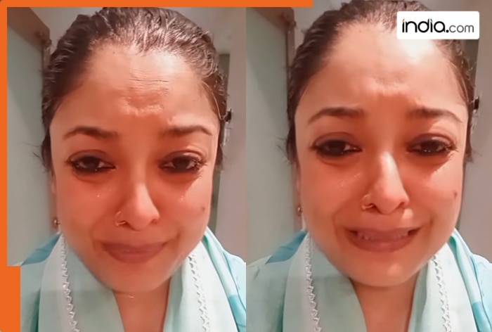 'Mujhe pareshan kiya...'; Tanushree Dutta breaks down, claims of being harassed after..., dials cop, files FIR, watch viral video
