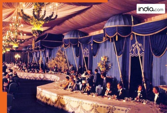 World's most expensive party ever took place in…, hosted by…, had 18 tonnes food, 25000 wine bottles, 2700….; cost more than Mukesh Ambani's parties