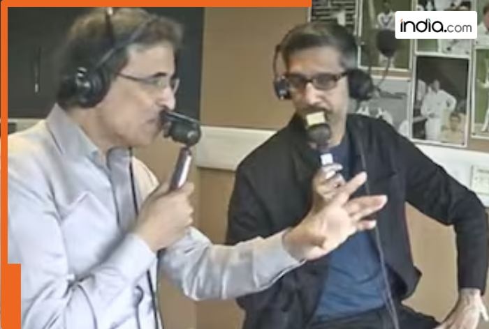 WATCH: Google boss Sundar Pichai joins Harsha Bhogle in commentary box in Oval Test, video goes viral