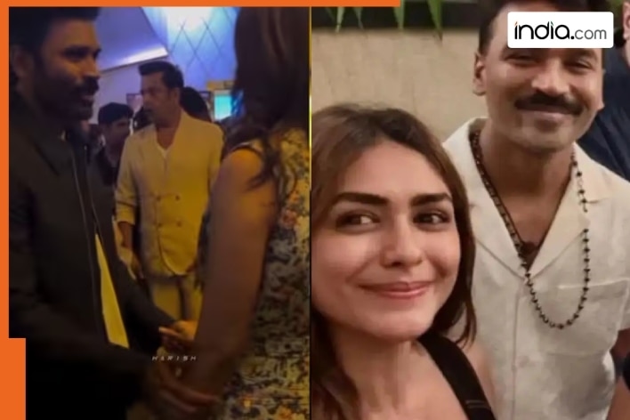 Dhanush dating Mrunal Thakur? Video of them holding hands goes viral
