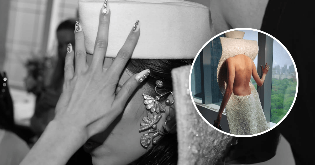 Met Gala 2025 Diya Mehta Jatia Nehru Cap Look With Backless Western Gown; मेट गाला २०२५ मध्ये दीया मेहता जटियाचा नेहरू टोपी, बॅकलेस क्रॉप टॉप लुक
