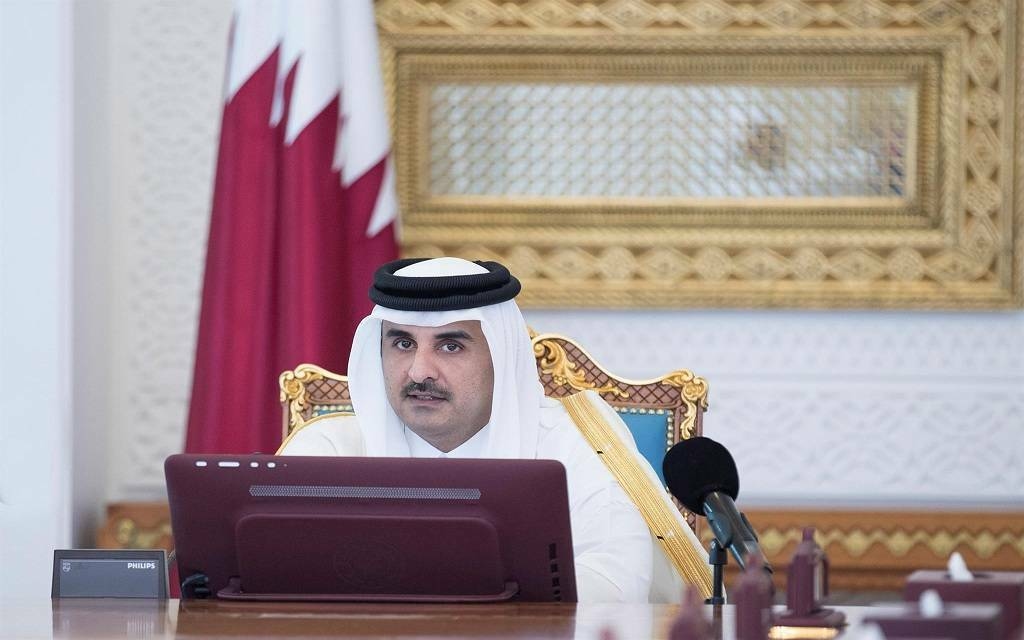 أمير قطر يتلقى اتصالاً هاتفياً من رئيس إيران