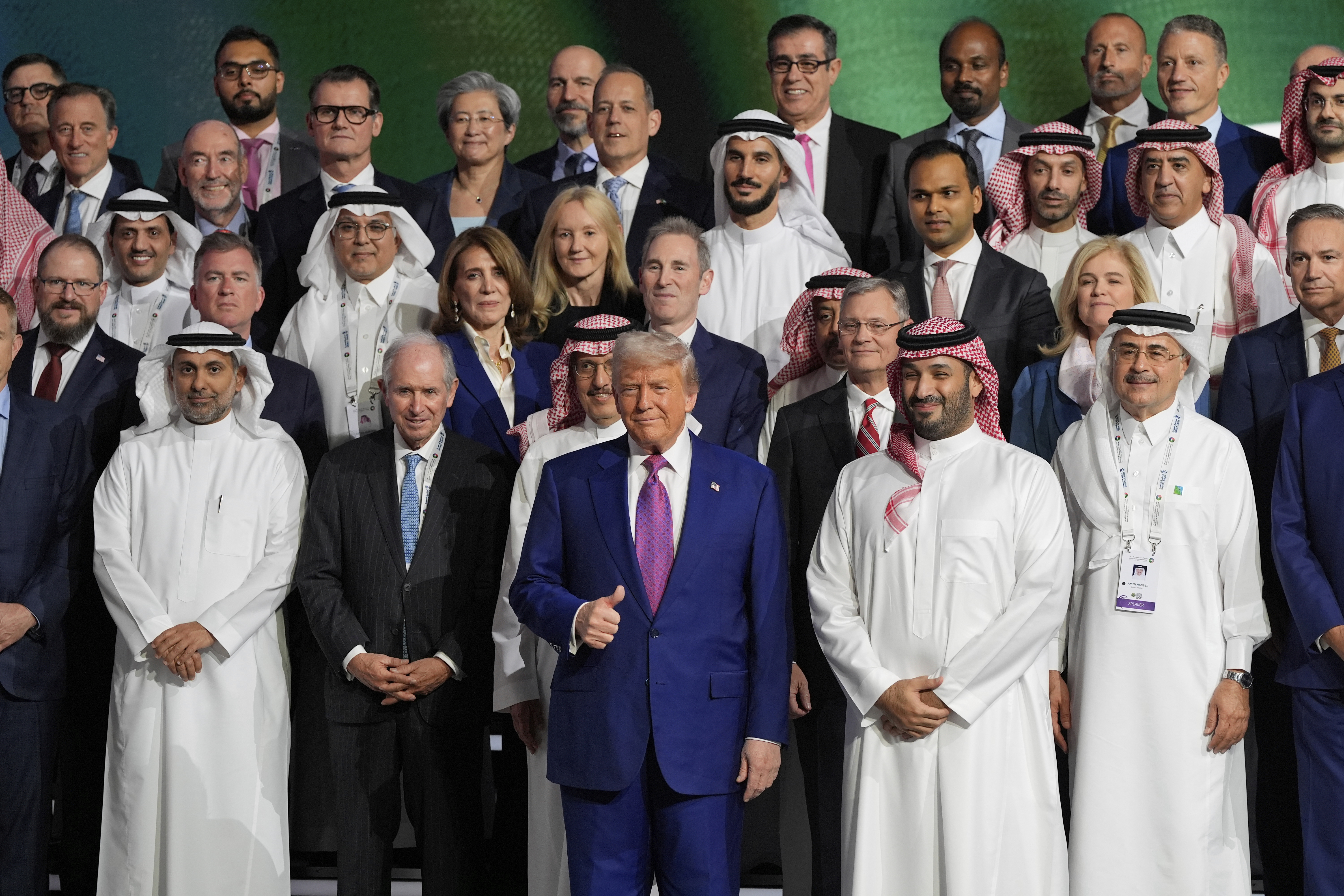 American business titans greet Trump in Saudi Arabia