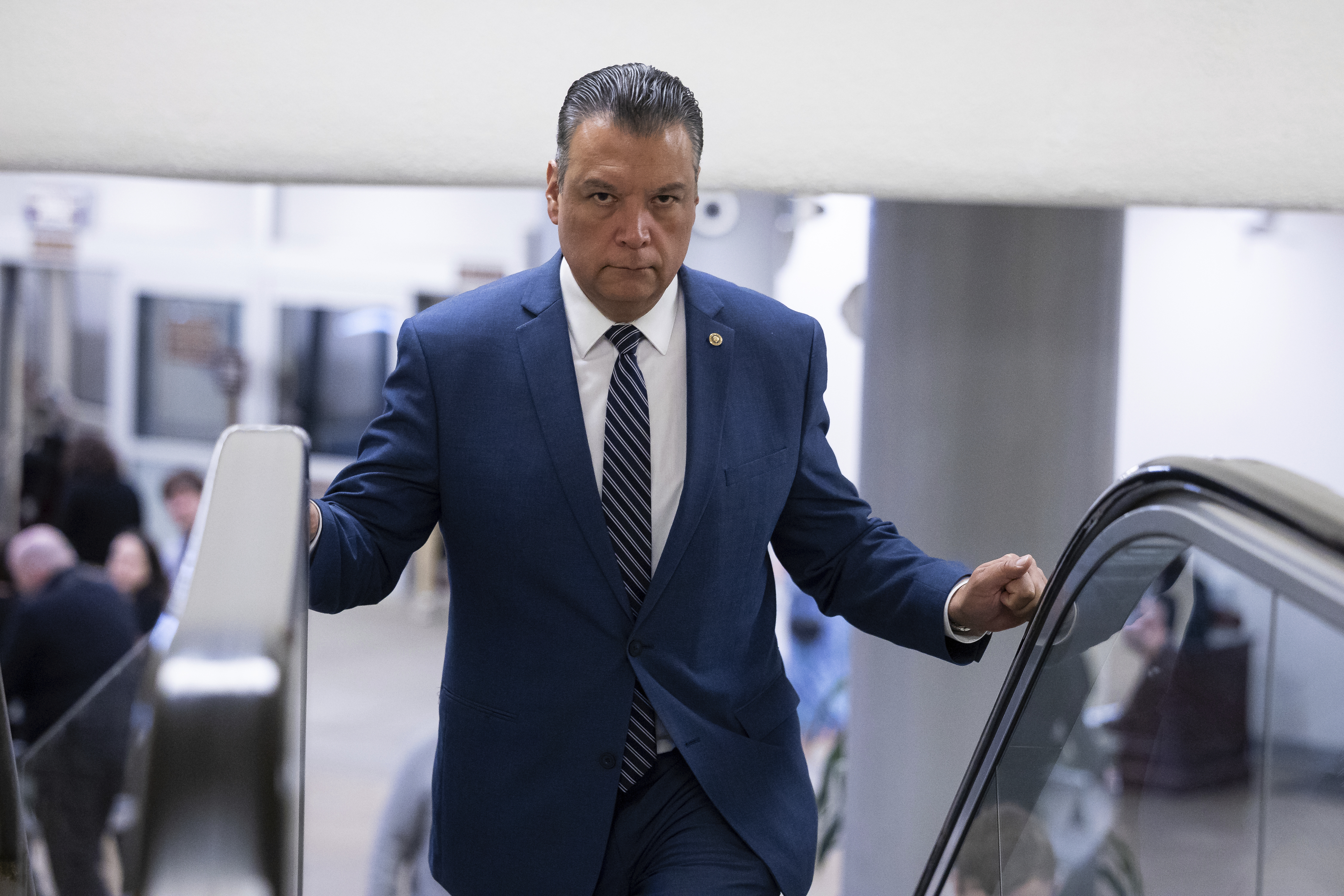 Sen. Padilla denies clash at news conference was a ploy for attention