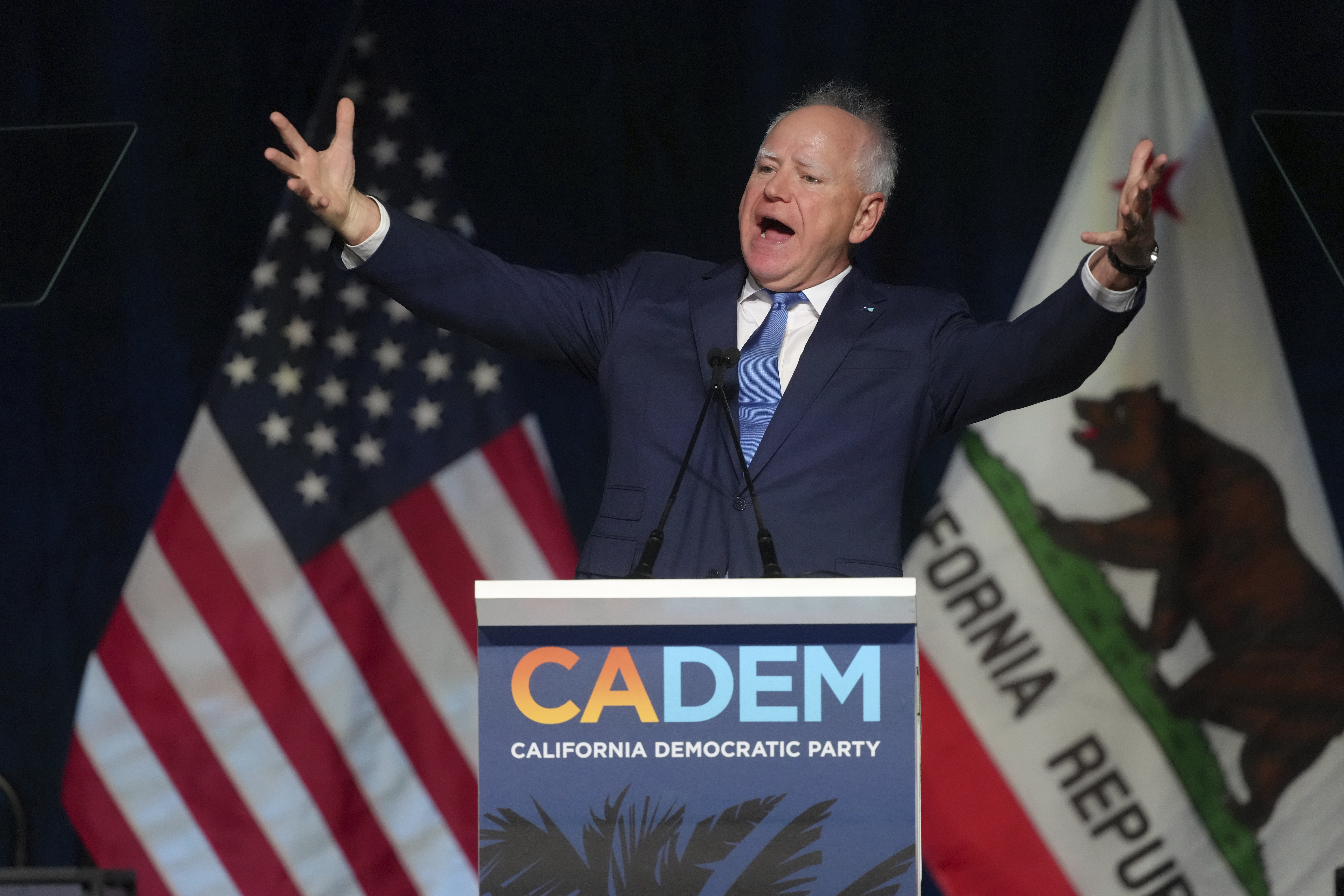 Tim Walz tells Harris' home-state Dems that 2024 was a ‘primal scream'