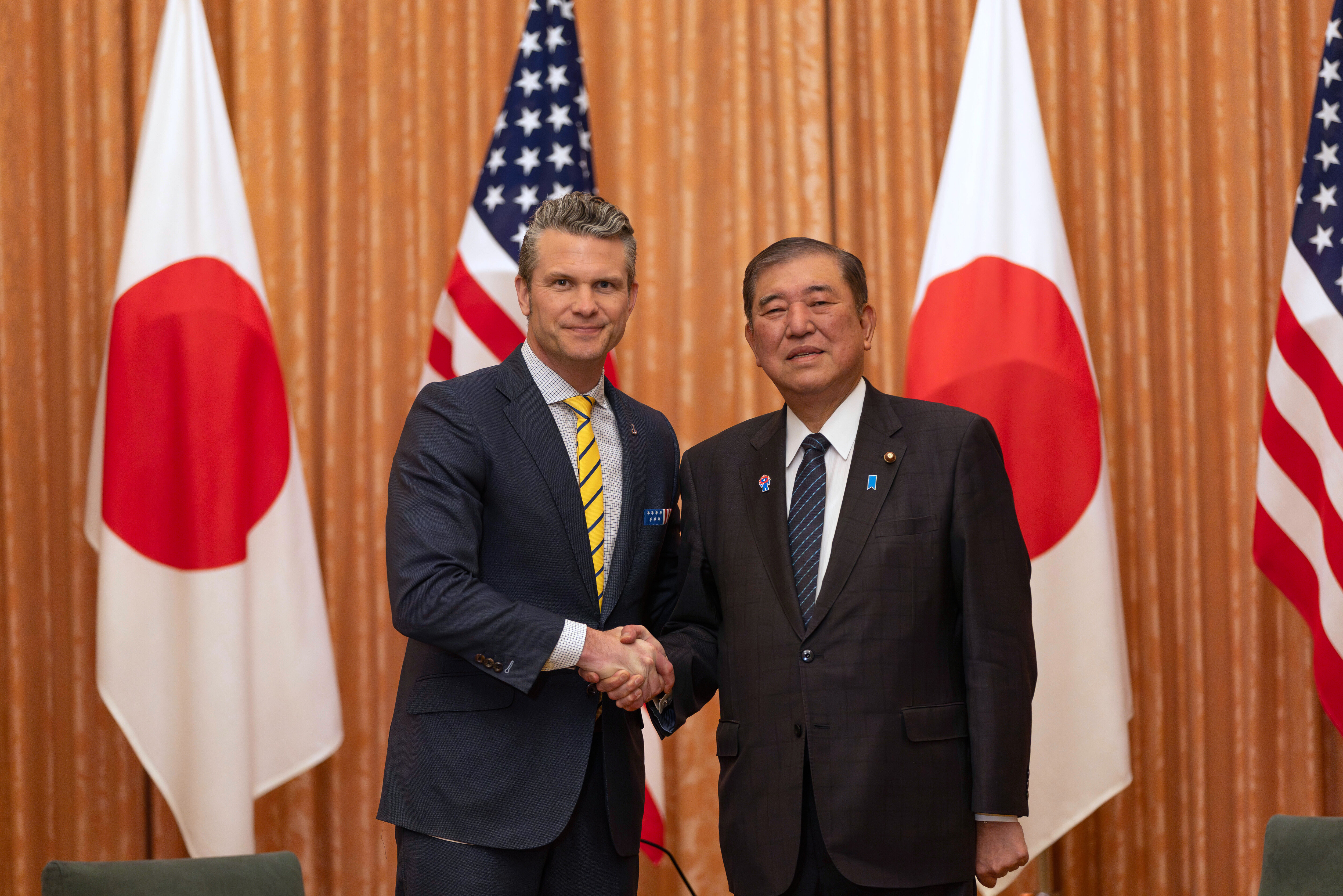 Hegseth calls Japan indispensable in the face of Chinese aggression