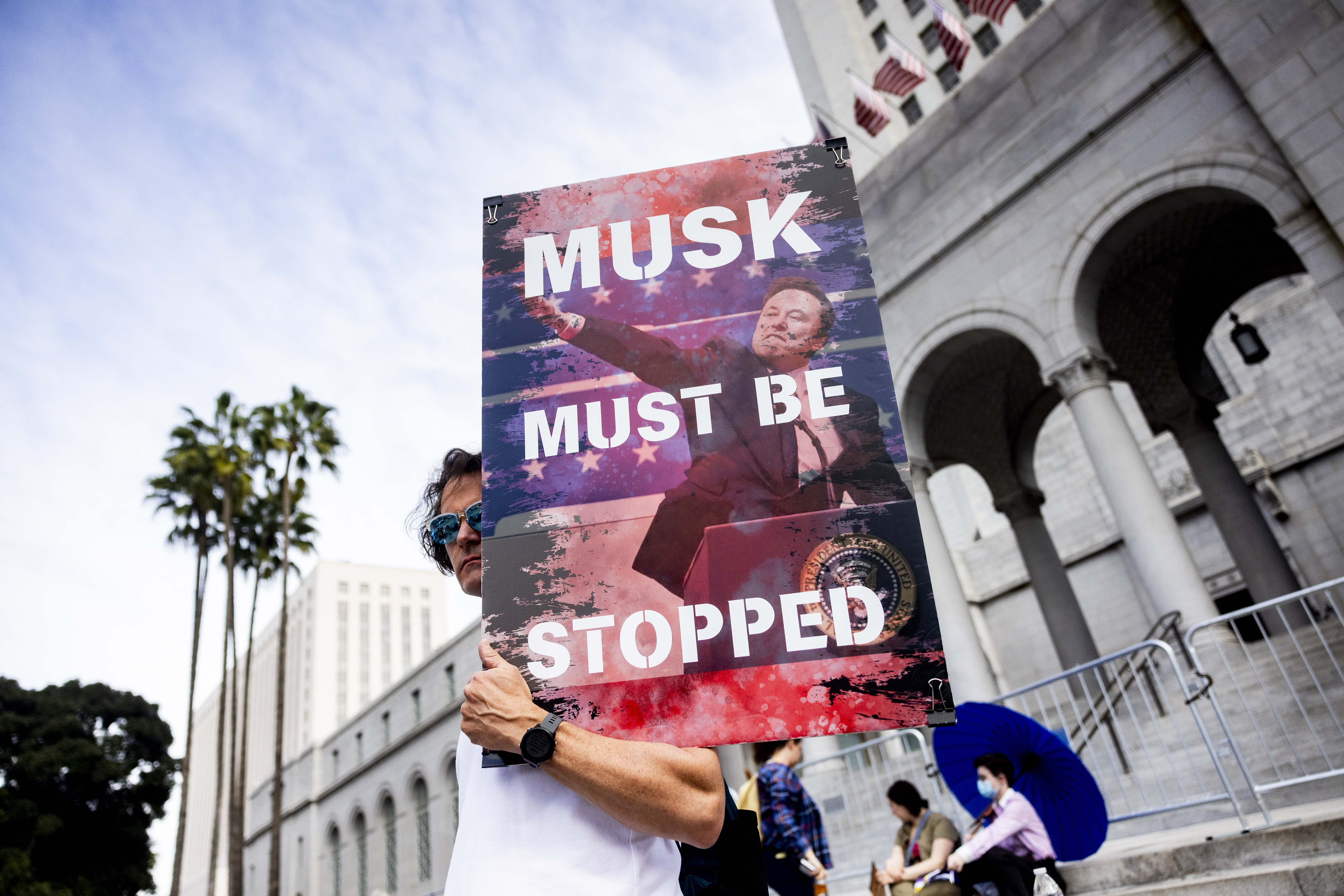 California Democrats find new ways to resist Elon Musk — online and on the road