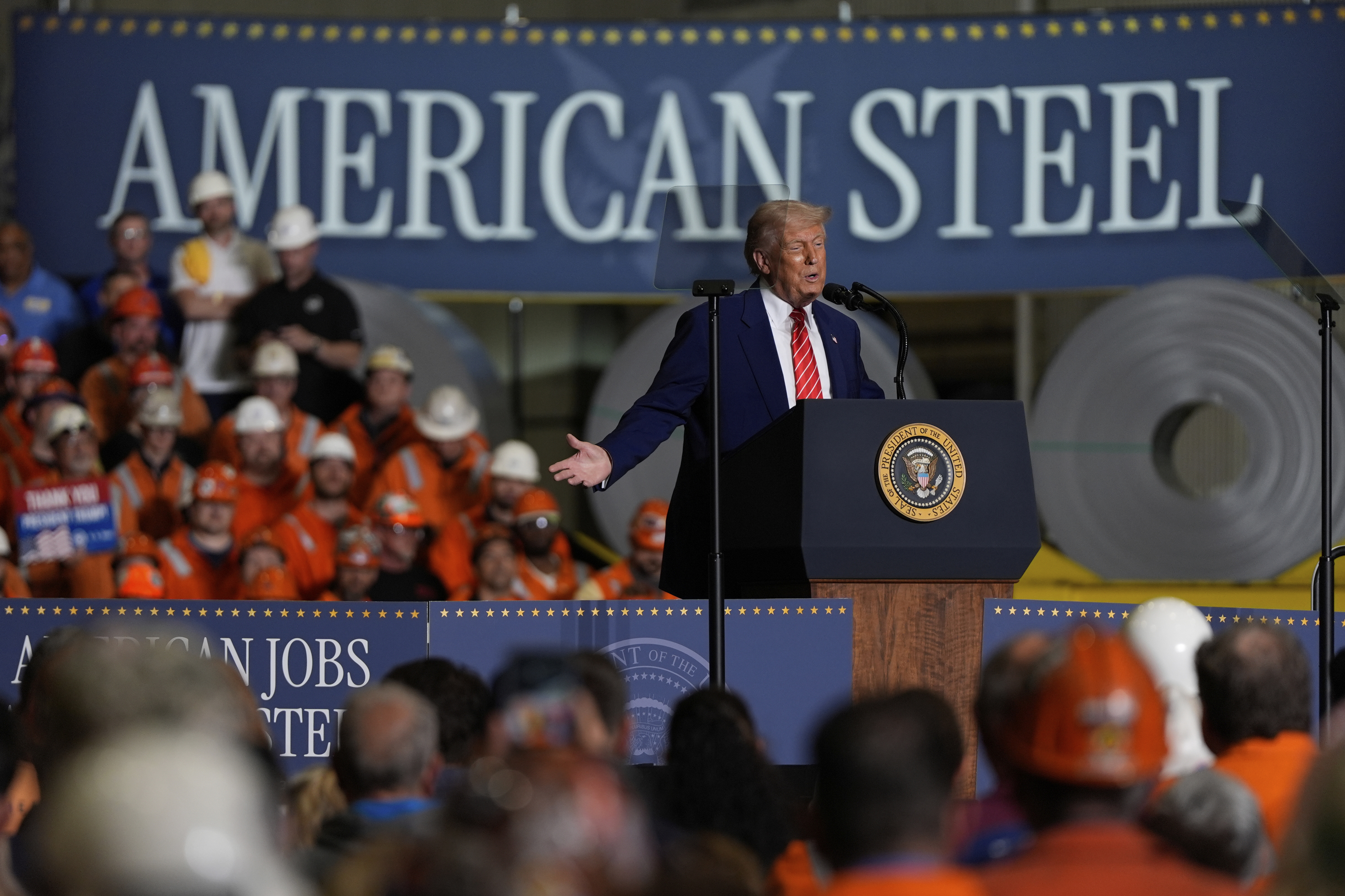 Trump says he'll double steel tariff to 50 percent