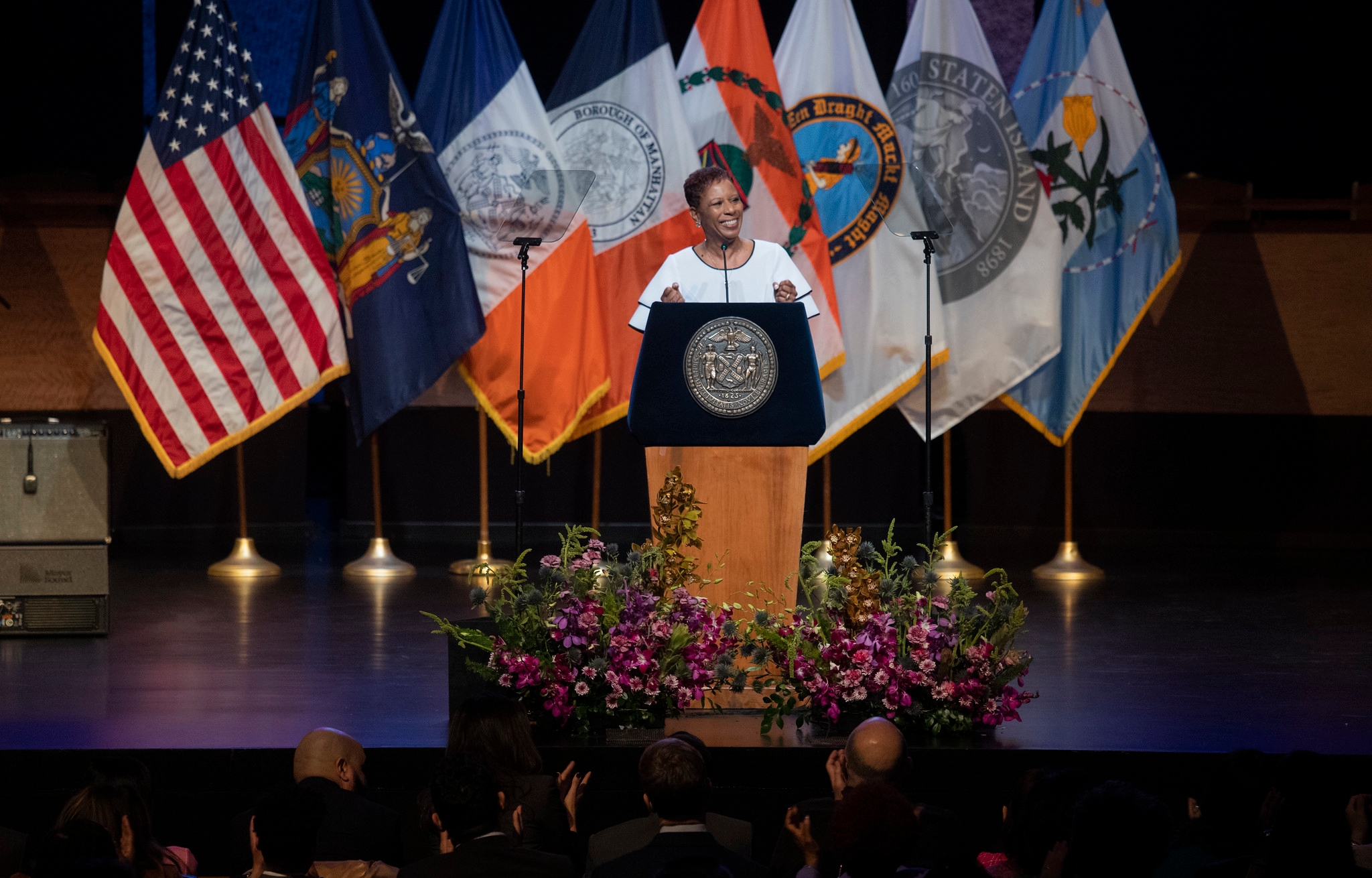 In potential lead up to a mayoral run, NYC Council Speaker Adrienne Adams highlights affordability, public safety