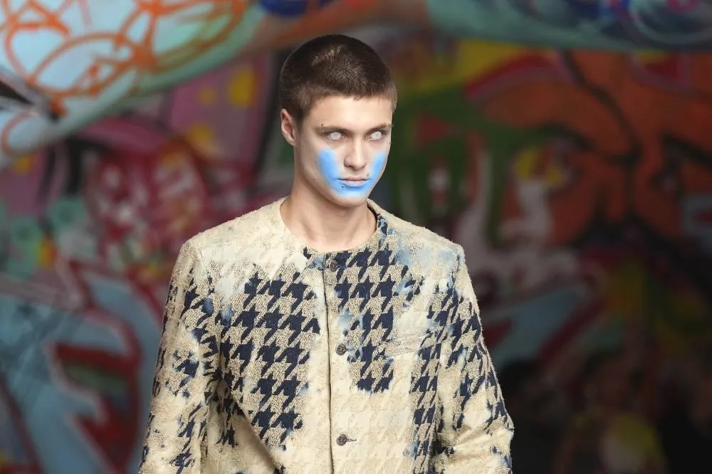 Diesel Evokes Zombie Apocalypse at Milan Fashion Week with Milky Gazes and Spray-Painted Smiles