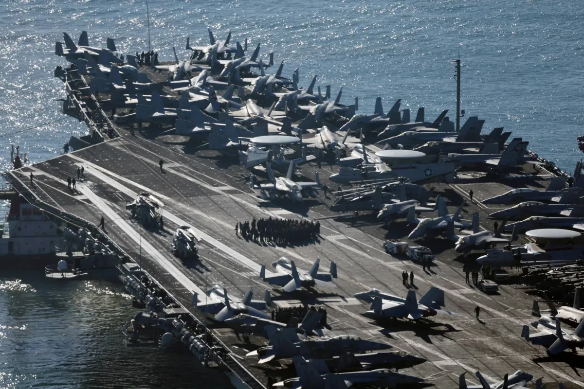 US Aircraft Carrier Visits South Korea in Show of Force against North Korea