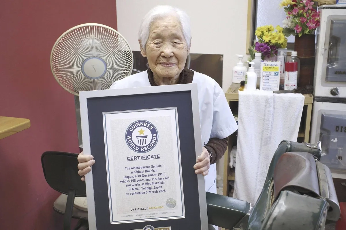 Japanese Barber, 108, Crowned World's Oldest