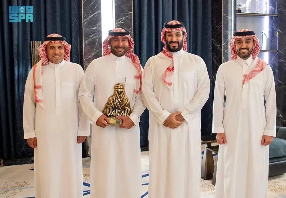 Saudi Crown Prince Receives Yazeed Al-Rajhi, Winner of 2025 Dakar Rally