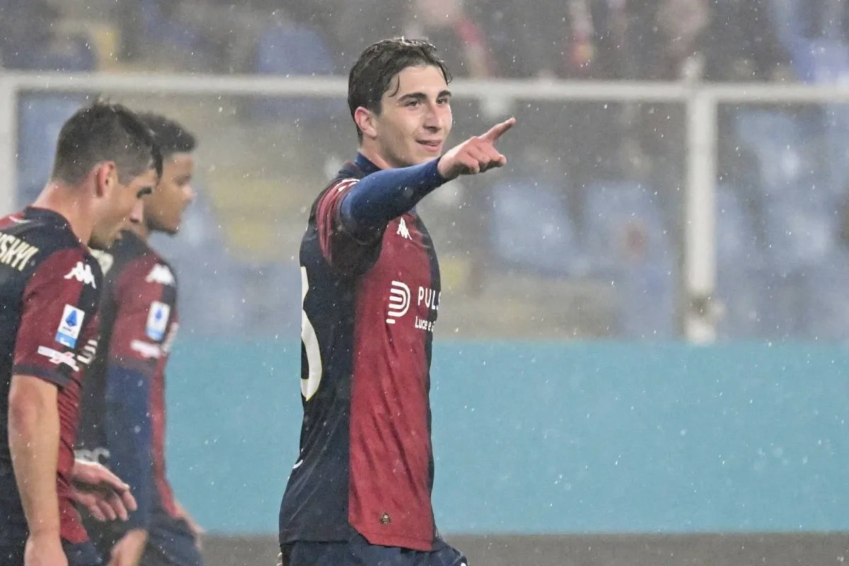 Miretti Scores Landmark Double as Genoa Beats Lecce