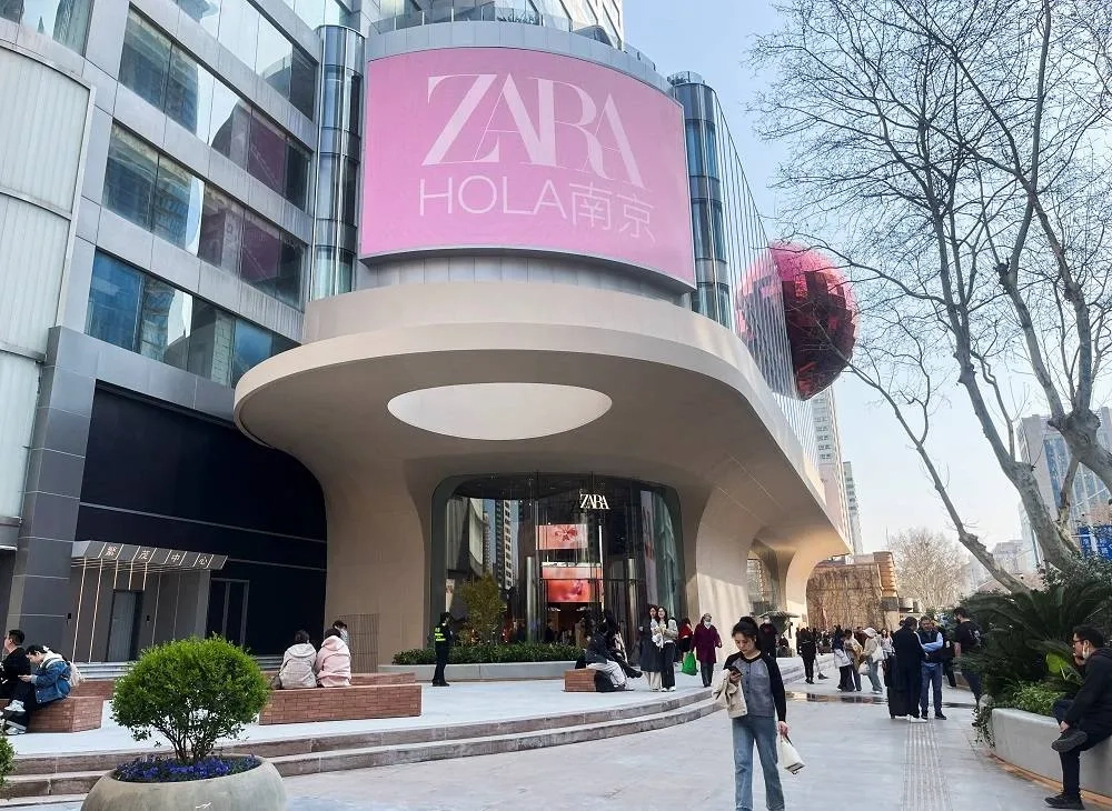 Zara Opens Flagship Store in China's Nanjing with Cafe and Content Creation Studio