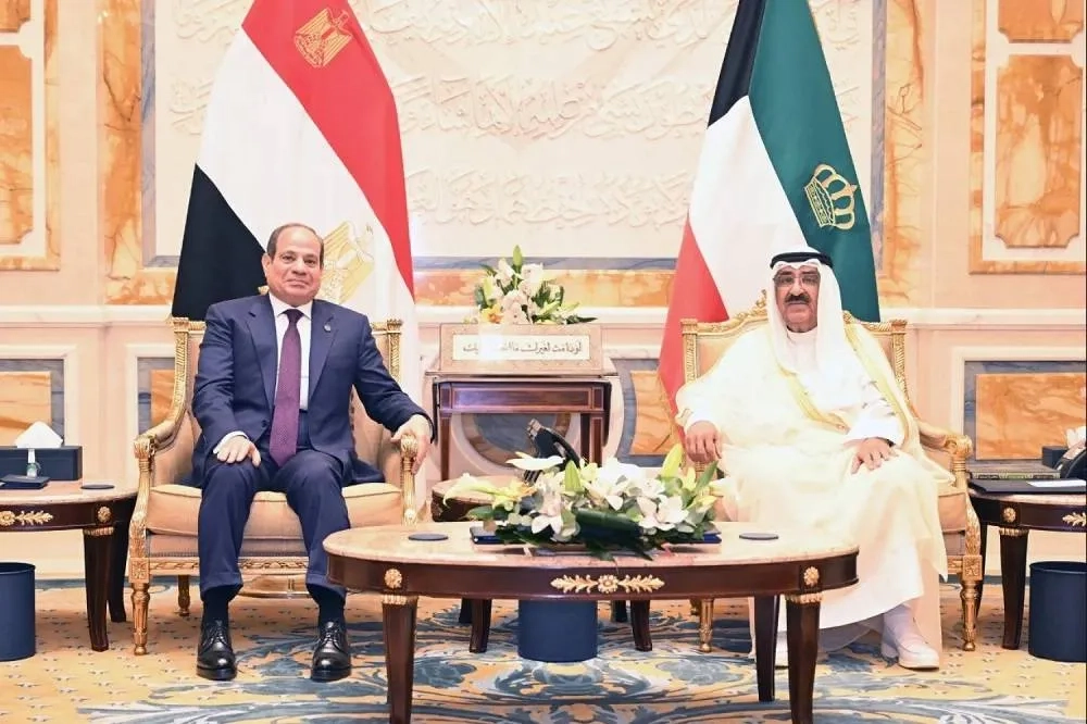 Egypt and Kuwait Align on Gaza Reconstruction, Reject Displacement