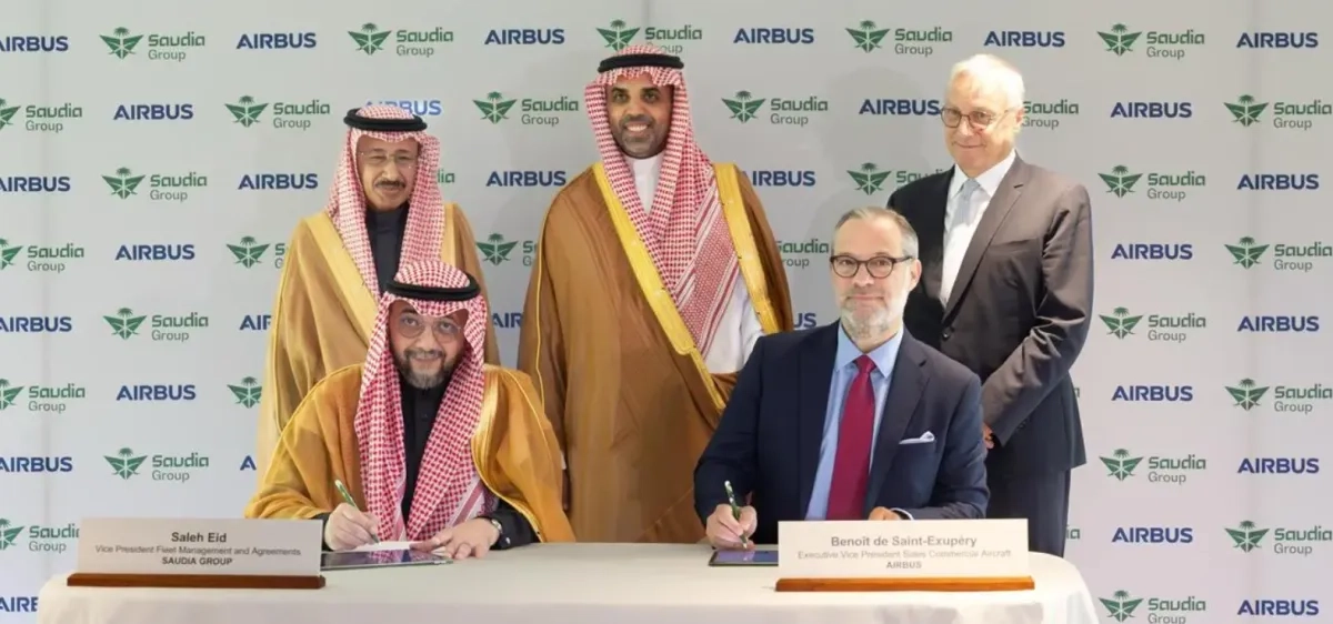 Saudia Group Signs Deal with Airbus to Acquire up to 20 Wide-Body Aircraft