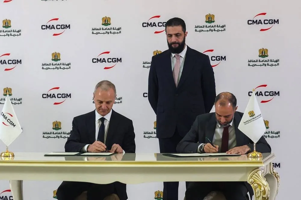 Syria Signs New 30-year Deal with French Shipping Giant CMA CGM