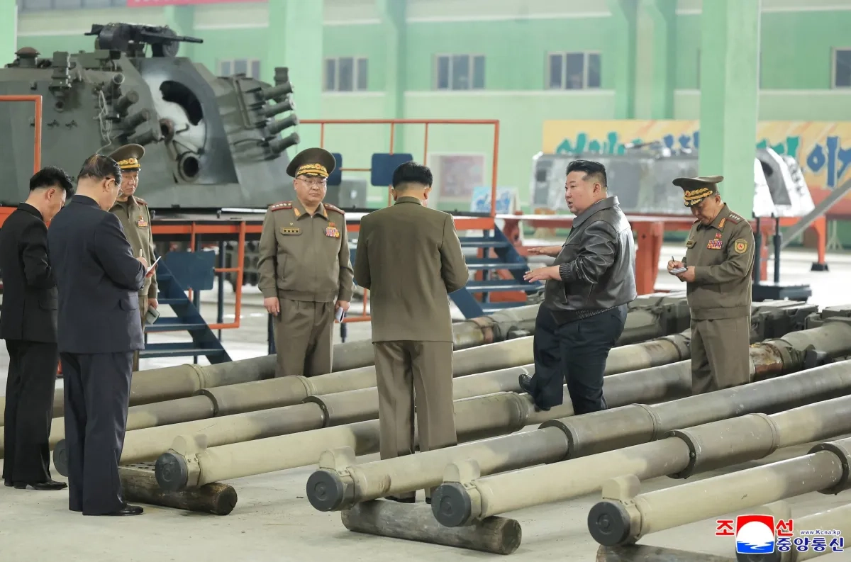 North Korea's Kim Visits Tank Factory, Touts Progress in Korean-style Tanks