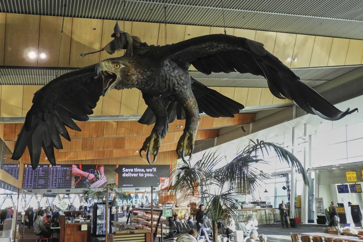 Farewell Eagles… Hobbit Sculptures Removed from Wellington Airport