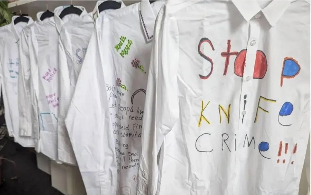 School Shirts Art Exhibition Highlights Problem of Knife Crime in Bristol