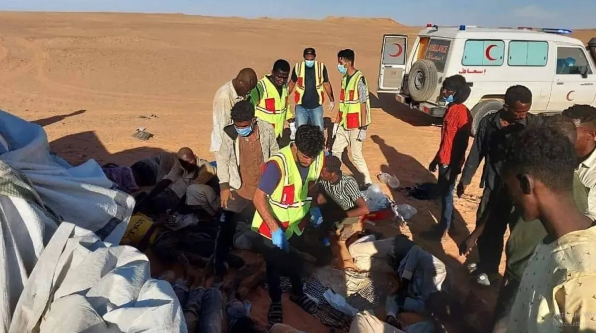 وفاة 11 سودانياً في صحراء الكفرة الليبية بسبب العطش
