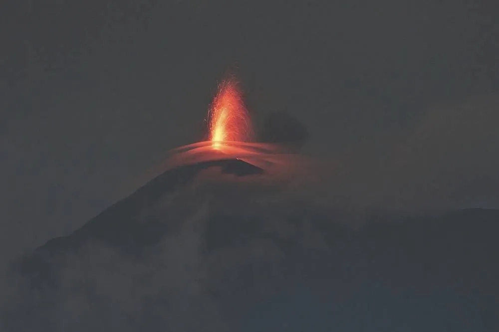 More than 700 People Evacuated as Guatemala's Fuego Volcano Spews Ash