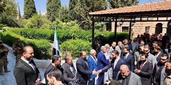 وصول الرئيس السوري إلى درعا في أول زيارة له للمحافظة