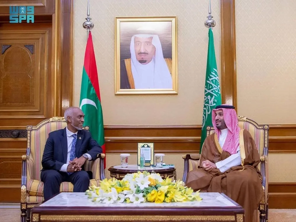 Saudi Crown Prince Discusses Relations with Presidents of Maldives, Mauritania
