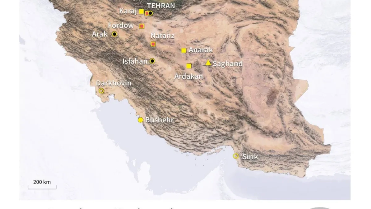 Iran's Nuclear Program: The Key Sites