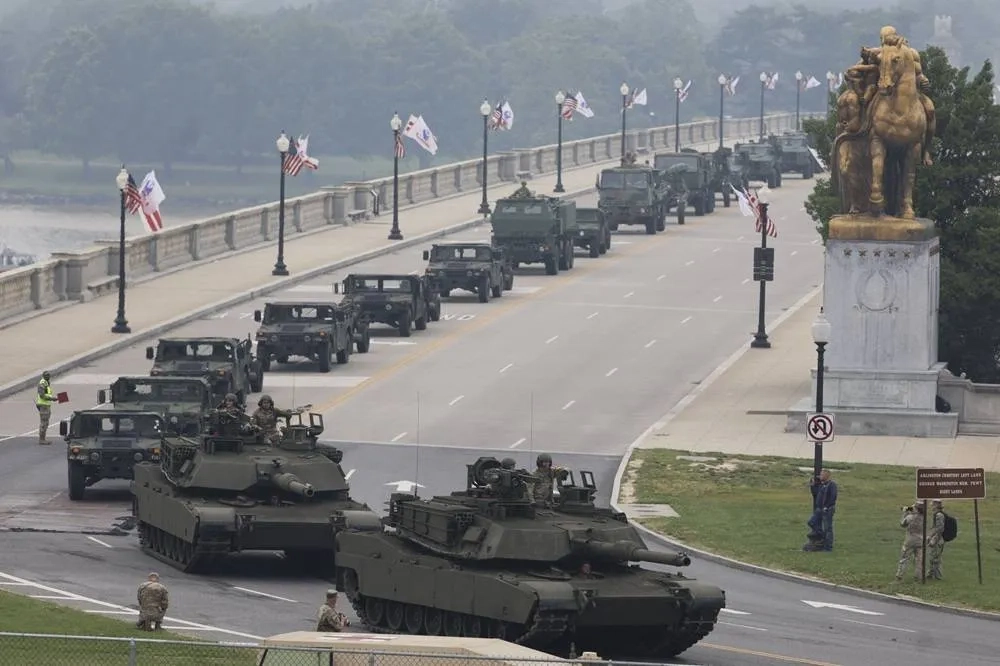 After Day of Nationwide Protests, Trump's Military Parade Rolls Through DC