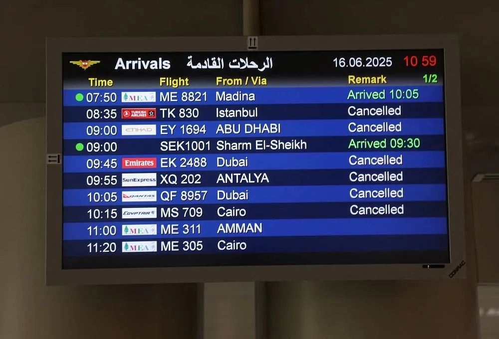 Israel-Iran Conflict Disrupts Air Travel in the Region