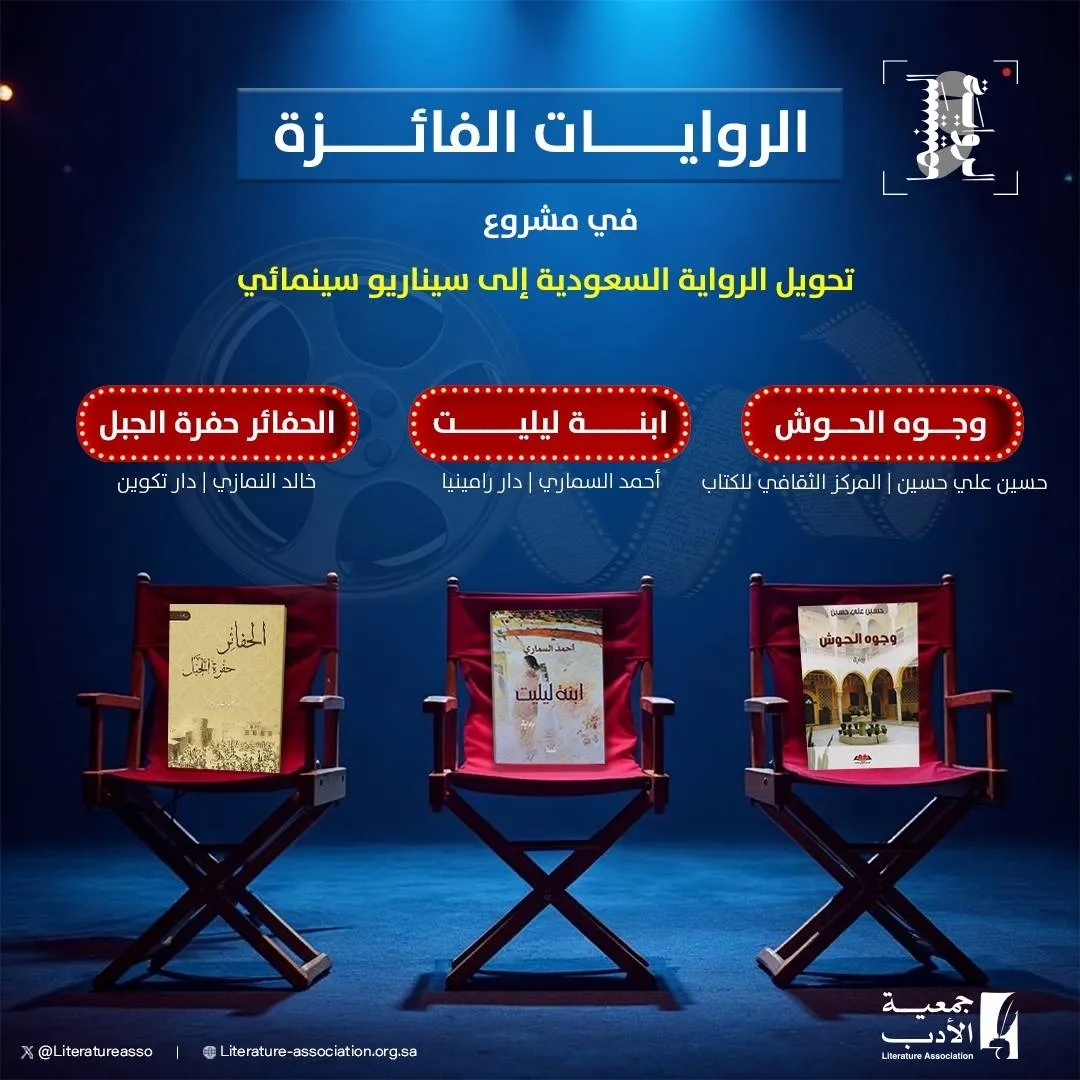 3 روايات سعودية تتأهل لمشروع تحويلها إلى السينما