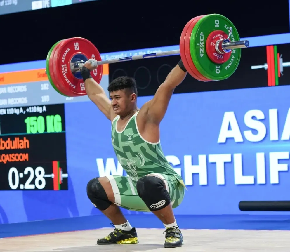 Saudi Weightlifter Wins Silver at Asian Championship in Kazakhstan
