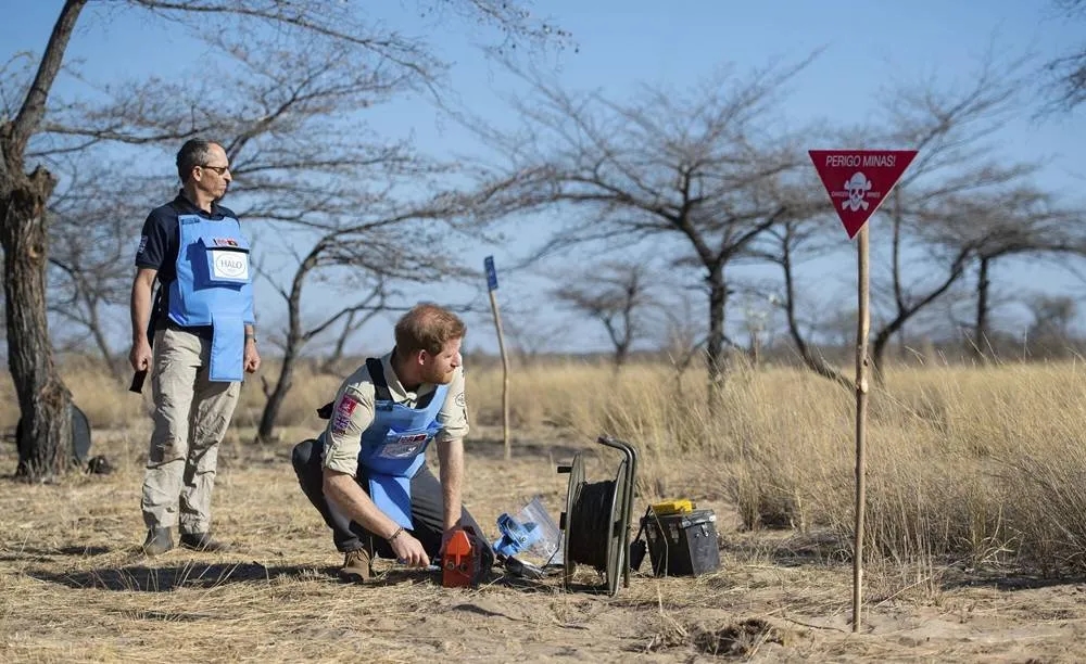 Prince Harry Is in Angola to Raise Awareness for Land Mine Clearing, Repeating Diana's 1997 Trip