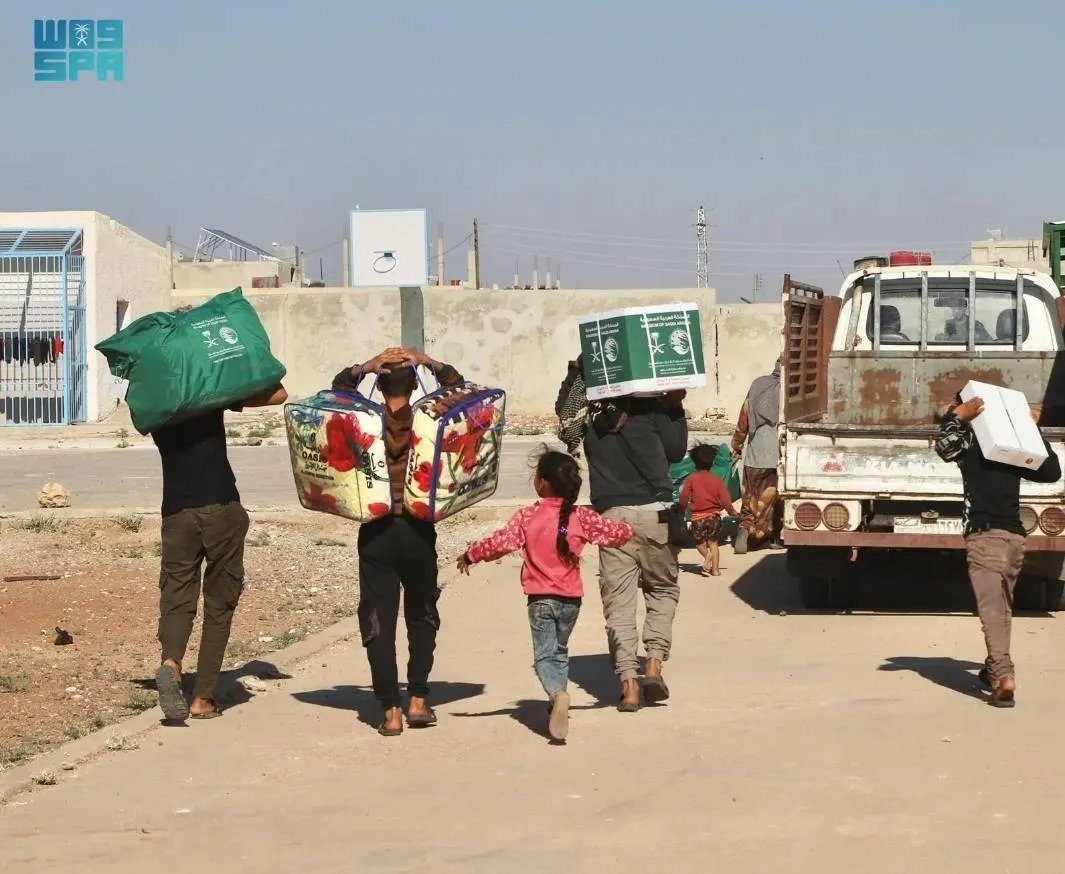 KSrelief Delivers Food and Shelter Aid to Displaced Persons in Syria