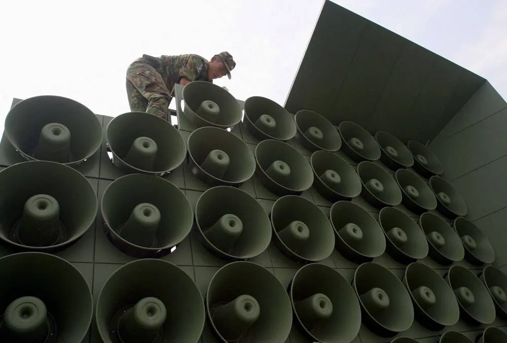 North Korea Denies Removing Border Loudspeakers