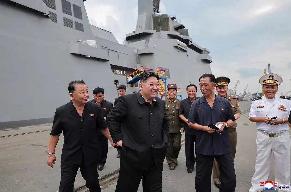 North Korean Leader Slams South Korea-US Military Drills While Inspecting His Most Powerful Warship