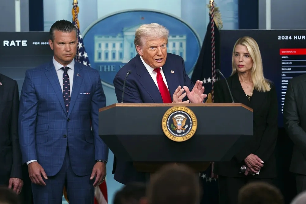 Trump Says He's Placing Washington Police Under Federal Control and Deploying the National Guard