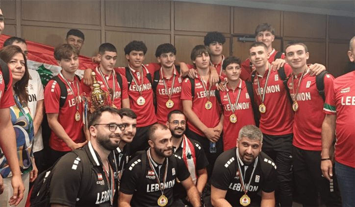 وصول بعثة منتخب لبنان للذكور تحت الـ١٦ الى مطار بيروت
