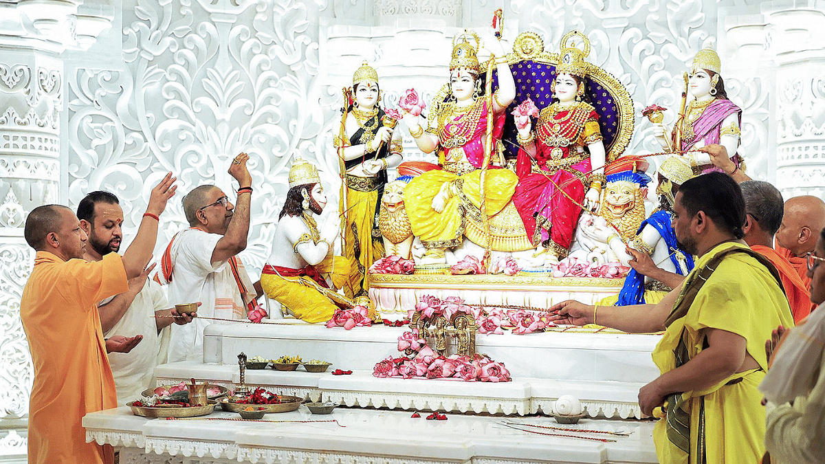 Another grand pran pratishtha at Ayodhya's Ram temple, this time with Yogi front & centre