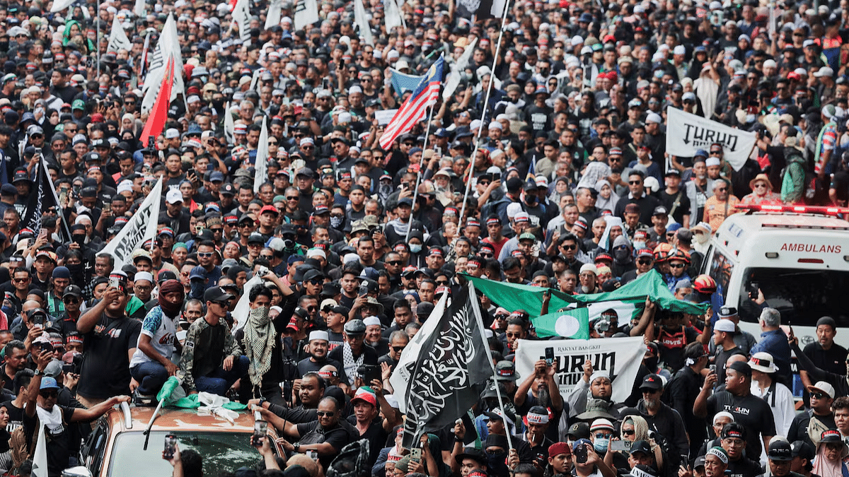‘Step Down Anwar': Thousands march through Malaysian capital to demand resignation of PM Anwar