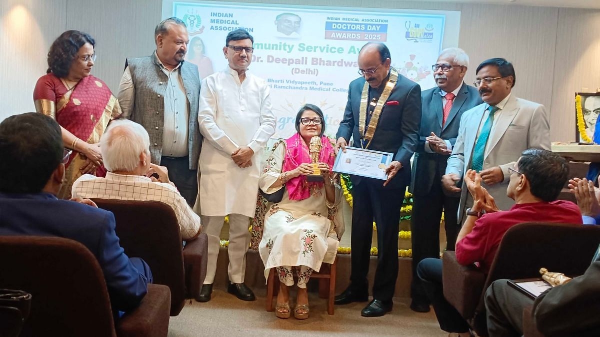 Dermatologist & ThePrint columnist Dr Deepali Bhardwaj honoured by IMA for exemplary community service