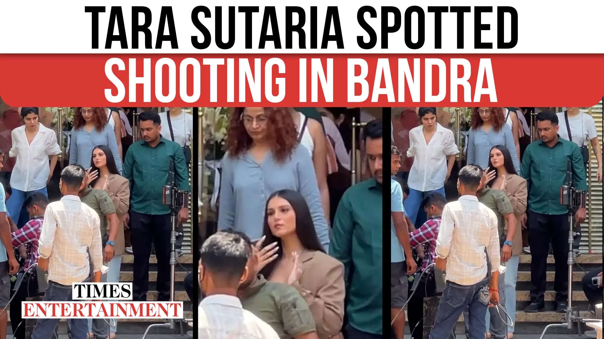Tara Sutaria Spotted Shooting In Bandra