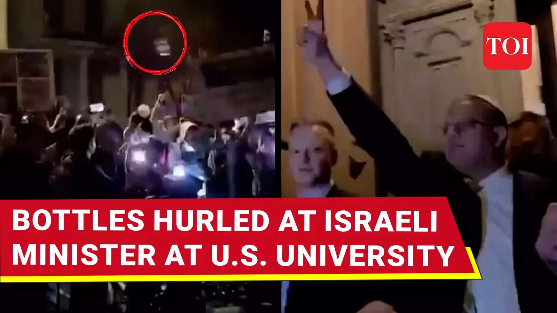 ‘You War Criminal': Protesters Boo Israeli Security Minister Ben Gvir, Throw Water Bottle